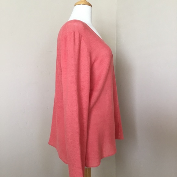 Eileen Fisher Sweater Lightweight 100% Linen Size XL - Picture 2 of 9